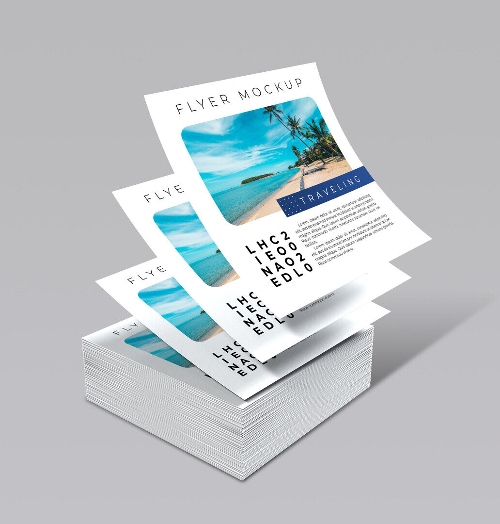 Flayer formato A5 carta patinata 130gr.