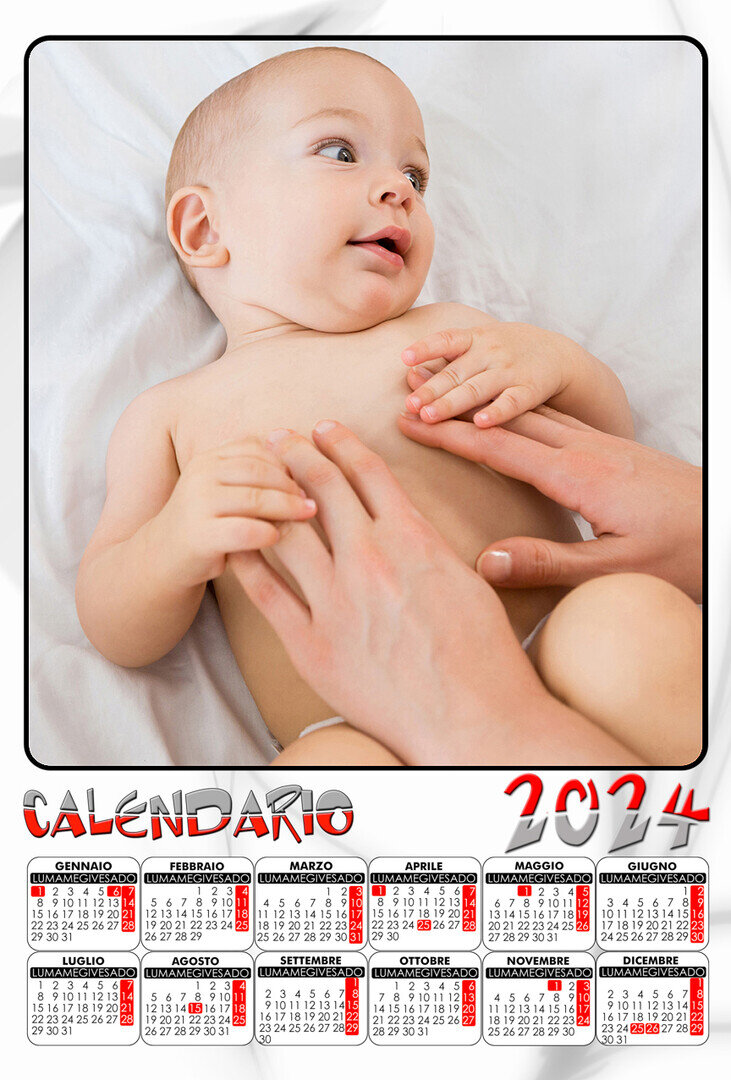 Calendario A3 personalizzato 1 foglio
