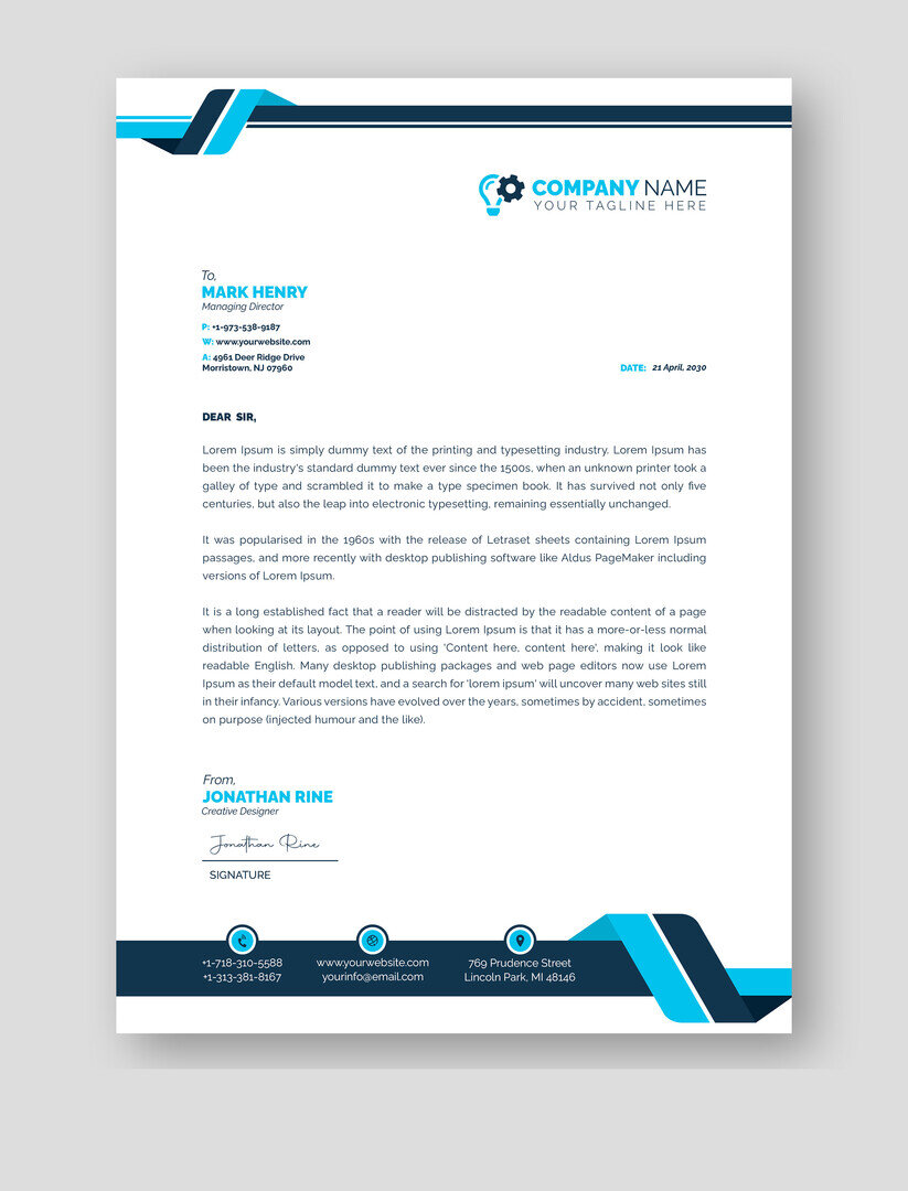 Carta intestata formato A4 80gr. bright white